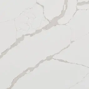 New Calacatta Laza MSI quartz countertop sample