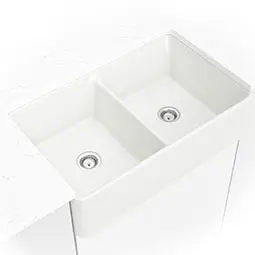 Fireclay Farmhouse White Double Bowl 5050-3220 kitchen sink