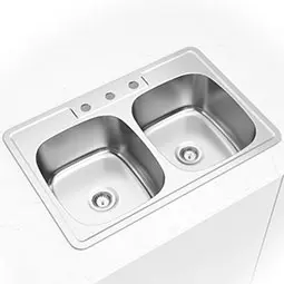 Double Bowl 18G 50/50 – 3322