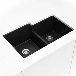 Double Bowl Black QUARTZ DOUBLE BOWL 60/40-3221