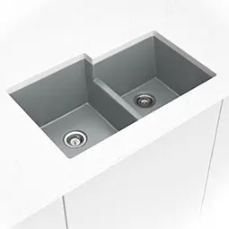 Gray Quartz Double Bowl 60/40-3221