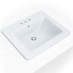 Vanity White Rectangle 2118 sink