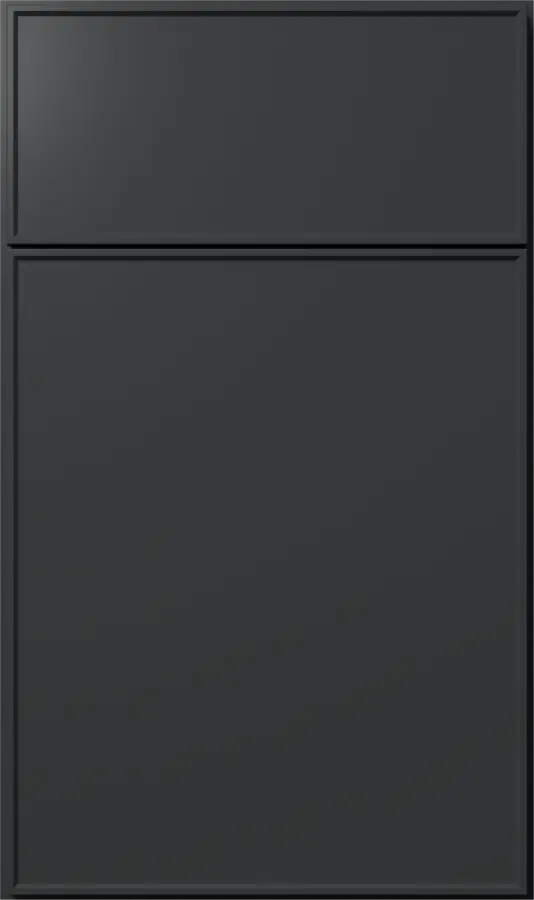 echo Pitch Black cabinet door sample