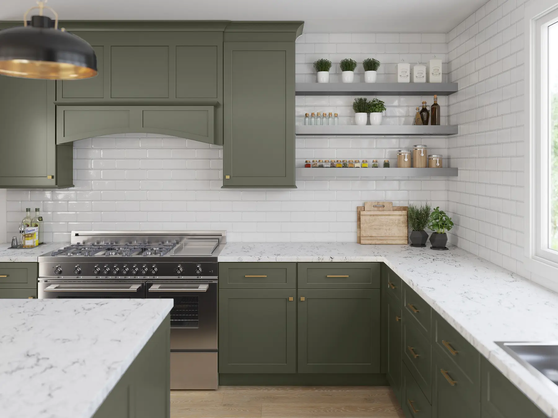 Fabuwood green kitchen inspiration