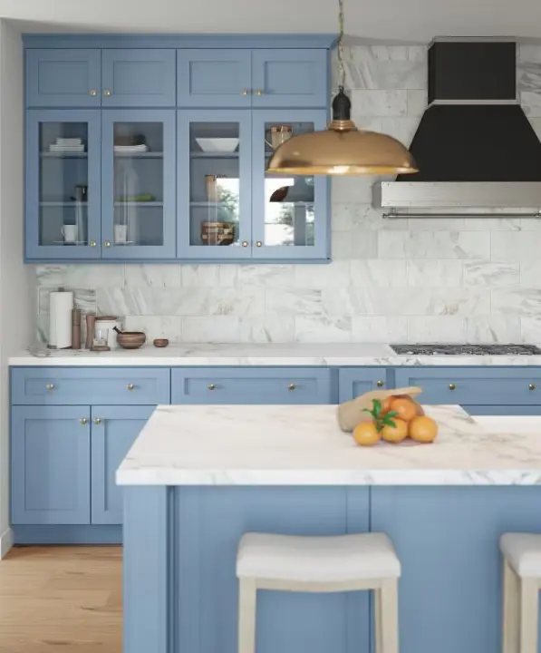 Blue Forevermark kitchen inspiration