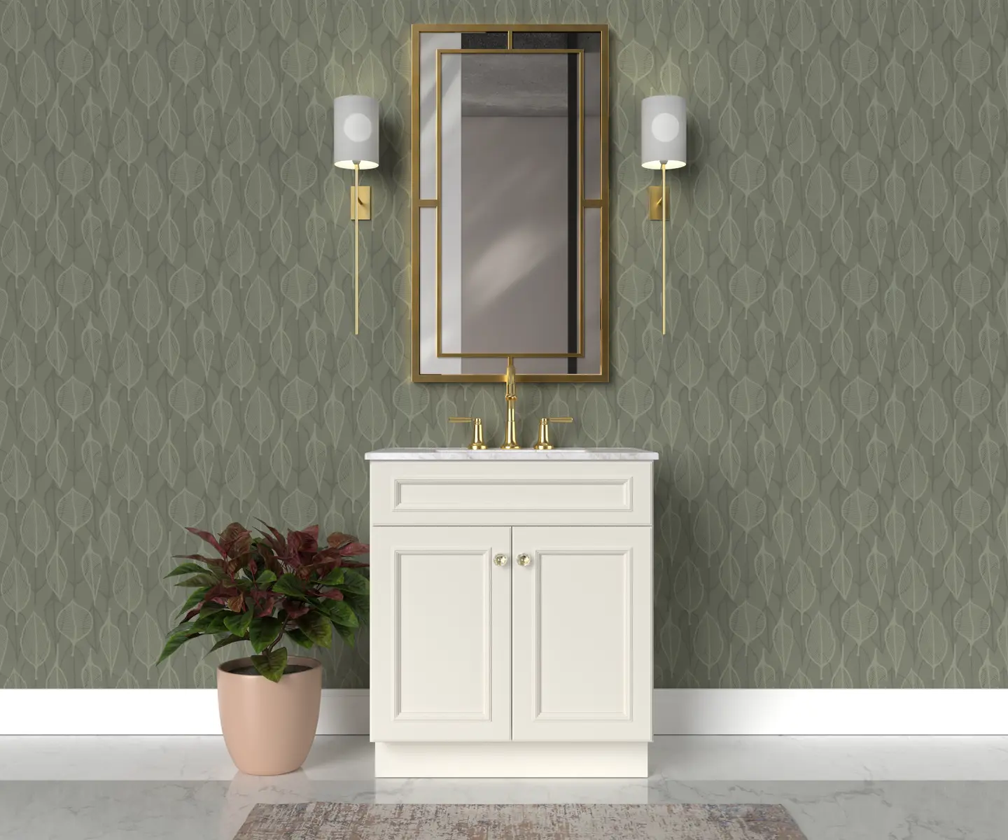Bathroom vanity sink-base cabinet